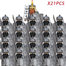 Classic Medieval Movie Elves Dwarf Warrior Iron Foot Dane leader of the Dwarfs Building Blocks LOTR Figures Toys For Children