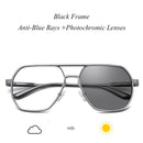 HDCRAFTER Metal Oversized Computer Eye Glasses Anti-Blue Rays Photochromic Lenses Eyeglasses Frame For Women Men Oculos de grau