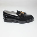 New Boys Shoes Round Toe Tasseled Casual Slip On Loafers Kids Smart Spanish Page Boy Wedding Dress Formal Soft Rubber Sole Flats