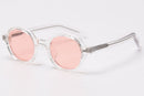 Peekaboo retro oval sunglasses men polarized uv400 korean style tr90 glasses female acetate high quality 2021 spring accessories