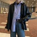 oversized PU leather blouses Basic Coat Women Motor Biker Jacket Spring Autumn Black Faux Leather jackets