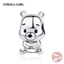Dog Animal Footprint Beads 925 Sterling Silver Loyal Partners French Bulldog Doggy Charm Fit Bracelet for Women Diy Fine Jewelry