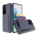 糖果色卡槽盖商务手机壳适用于三星 Galaxy S21 Ultra S20 FE Note 20 S10 Plus 5G 适用于 S21+ Note 10 plus 手机壳