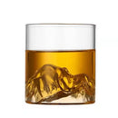 富士山玻璃杯 复古日式水杯 耐热咖啡茶杯 威士忌杯