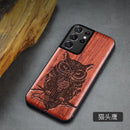 适用于三星 Galaxy S21 Ultra 手机壳 Boogic 原木手机壳 S21 S21+ 木质手机壳 适用于三星 S21 Ultra
