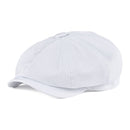 BOTVELA Newsboy Cap Men's Twill Cotton Eight Panel Hat Women's Baker Boy Caps Retro Big Large Hats Male Boina Black Beret 003