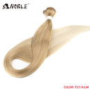 Noble Bundles Extensions 36 inch Yaki Straight Hair Bundles Ombre Brown Synthetic Hair Long Extensions Hair Synthetic Wefts