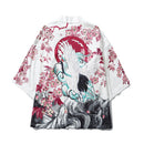 Bebovizi Male Kimono Cardigan Japanese Kimono Men Cardigan Shirt Blouse Yukata Men Haori Obi Traditional Samurai Clothing