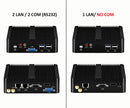 BEBEPC 无风扇迷你电脑 英特尔赛扬 J1900 N2830 双网口 Win10 J2900 四核工控迷你台式机 COM WiFi HTPC