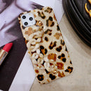 Leopard Print Bling Crystal Shell Marble Bracelet Hand Strap Case Cover For Samsung Galaxy NOTE 20 Ultra 10 9 8 S21/20/10/9 Plus