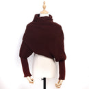 Europe and American style new winter wool scarves for men and women with sleeves knitted scarf thick warm high-end fashion