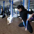 Elastic 5 Meters 2017 Aerial Yoga Hammock Flying Swing Latest Multifunction Anti-gravity Yoga Belts for yoga training Yoga belt