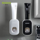 ECOCO 自动牙膏挤压器 壁挂式浴室浴室配件 防水牙膏挤压器 牙刷架