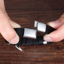 XQNI Multi-layer Leather Combination Small Accessories Simple Style Men's Stainless Steel Leather Bracelet Classic Gift Big Sale