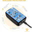 交流100-240V转直流12V 2A 2000mA 24W电源适配器充电器电源供应器，适用于颈部背部按摩枕、足部按摩器