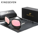 KINGSEVEN 优雅年轻女士眼镜偏光太阳镜渐变镜片反光镜面蝶形款 N7215