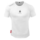Men T Shirts Fashion Summer Bodybuilding Letter Printed Tshirt Men GYM Fitness Workout  O-Neck Show Muscle
