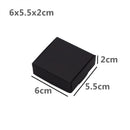 24Pcs Black Cardboard Packaging Boxes  Jewelry  Boxes Multiple Sizes Aircraft Gift Box Black Handmade Soap Packaging Boxes