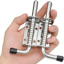 2Pcs Garage Door Lock Latch Spring Latch Stainless steel Spring Bolts Latches Security Barrel Bolt Latch Cabinet Hinges Hardware