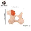 Let's Make Wooden Baby Toys 0 12 Month 1PC Toys For Babies Beech Car Hedgehog Elephant Educational Infants Developmental Newborn