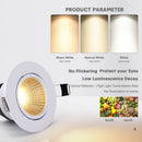 Black/White Body Recessed LED Dimmable Downlight COB 6W12W 15W LED Spot Light LED Decoration Ceiling Lamp AC110V/220V Spot lamp