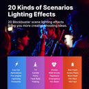Ulanzi VL110 RGB Tube Photography Lamp 2500-9000K 2600mAh Rechargeable Portable Studio Camping Fill Lighting Kit For Youtube