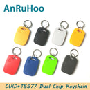5个Rfid双芯片智能标签IC ID可重写钥匙扣125khz克隆复印器徽章13.56mhz NFC T5577 CUID复制器令牌
