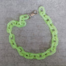 FishSheep Fashion Neon Color Acrylic Chain Necklace For Men Women Harajuku Punk Resin Big Choker Necklace 2020 Fashion Jewelry