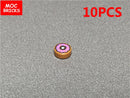 MOC Bricks Food Cookie Bone Pretzel Bagel Biscuits Waffle Chips Hot Dog Bread Pizza Milk Educational Building Blocks Kids Toys