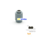 50pcs/lot DIY Blocks Building Bricks Cylindrical Educational Assemblage Construction Toys for Children Size Compatible Brand