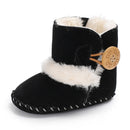Cute Autumn Winter Infants Shoes Baby Girl Boy Bow Knot Baby Boots Casual Sneakers Non-slip Soft Soled Walking Shoes