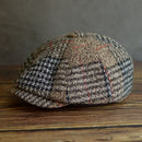 Autumn Winter Men's Newsboy Hat Wool Blend Male Beret Men And Women England Gatsby Retro Hat Driver Flat Cap