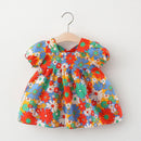 Melario Children's Clothing Baby Girl Clothes Summer Party Clothing for Girls Dress Cherry Dot Princess Dresses Bow Hat Outfits