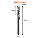 Compression milling cutter woodwork UP &amp; DOWN Cut Two Flutes Spiral Carbide Milling Tool CNC Router Wood End Mill Cutter Bits