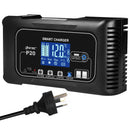 HTRC 20A 12V-24V 摩托车汽车电池智能充电器，适用于修复铅酸、AGM、凝胶、PB、锂、磷酸铁锂电池