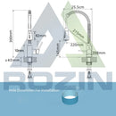 Rozin Matte Black Kitchen Faucet Deck Mounted Mixer Tap 360 Degree Rotation Stream Sprayer Nozzle Kitchen Sink Hot Cold Taps