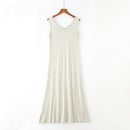Plus Size 6XL Sexy Modal Lingerie Nightdress Women Casual Sleepwear Long Nightgown Nightie Sleeveless Summer Loose Home Dress