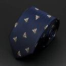 Trendy Design Men's Microfiber Jacquard Necktie Animal Plant Skull Flower Woven Tie Wedding Party Father's Day Birthday Gift