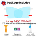 适用于大众汽车VW T-Roc 2017~2024 TRoc T Roc 改款前全覆盖防雾膜后视镜防雨防雾膜清洁
