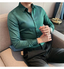 Camisas De Hombre Long Sleeve Shirts For Men Clothing 2026 Business Formal Wear Camisa Social Masculina Slim Fit Chemise Homme