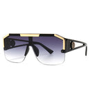 2021 New Fashion Oversized Square Sunglasses Men Retro Gradient Trendy Driving Brand Design Sun Glasses Wholesale Dropship UV400