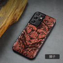 适用于三星 Galaxy S21 Ultra 手机壳 Boogic 原木手机壳 S21 S21+ 木质手机壳 适用于三星 S21 Ultra