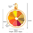 3D Fruit Strawberry Grape Mango Pineapple Water Melon Cherry Banana Charm Pendant , Jewelry Necklace Bracelet Making Supply M15