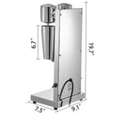 SucceBuy Milk Shake Machine 800ML Commercial Auto Double Cup Milkshaker StainlessSteel Shaking Maker Bubble Boba Tea Drink Mixer