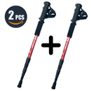 Walking Adjustable Trekking Pole Anti Shock Ultra Light Alpinism Poles Telescopic Ultralight Hiking Travel Non-slip Stick