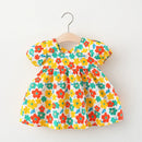 Melario Children's Clothing Baby Girl Clothes Summer Party Clothing for Girls Dress Cherry Dot Princess Dresses Bow Hat Outfits
