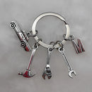 Mechanical Keychain Dad Father Initial Keychain Father's Day Gift Letter A-Z Truck Keychain Truck Key Ring Car Truck Lover Gift