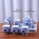 Retro Chinese Kung Fu Ceramic Teapot with Strainer Handmade Dragon Flower Puer Tea Pot 350ml Porcelain Samovar Kungfu Teaware