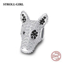 Dog Animal Footprint Beads 925 Sterling Silver Loyal Partners French Bulldog Doggy Charm Fit Bracelet for Women Diy Fine Jewelry