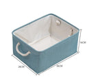 Cotton Linen Folding Storage Baskets Kids Toys Organizer Clothes and Sundries Storage Box Cabinet Storage Bag Laundry Basket